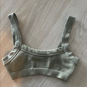FP Movement by Free People Sage Ribbed Bralette